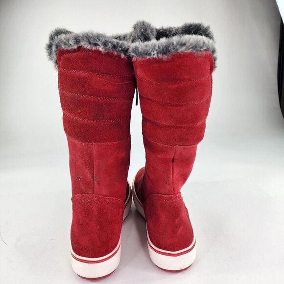 Santana Canada Maximo Snow Boot US 8 M Women's Red Platform Snow Pull-On Booys - Picture 4 of 15